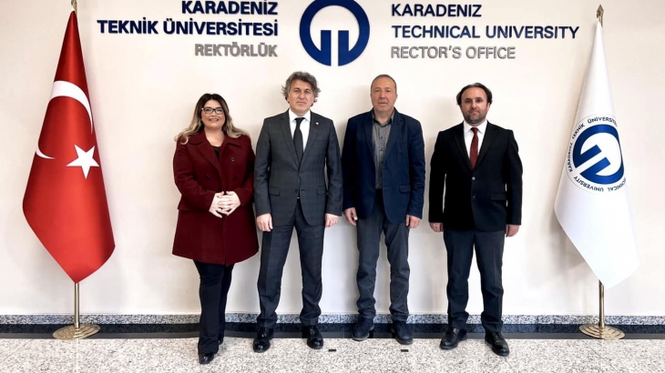 KTÜ Rektör Yardımcılığına Atanan Prof.Dr. Ali Temiz'e Dernek Başkanımızdan Ziyaret