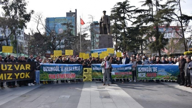 Uzungöl HES Projesine Karşı Yapmış Olduğumuz Basın Açıklaması
